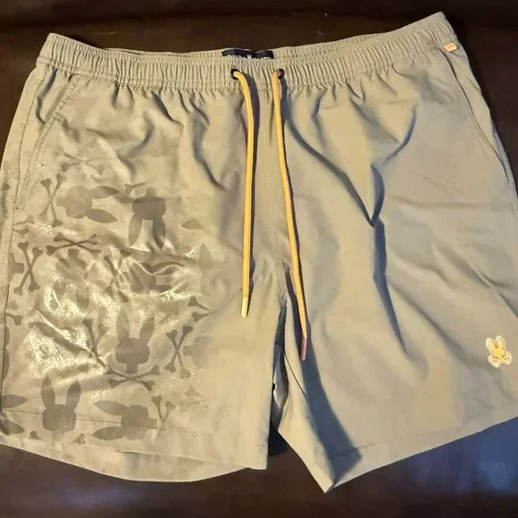 $108 XL Psycho Bunny Hydrochromic Mens Bathing Suit Swim Trunks + FREE GIFT!! - Picture 3 of 8